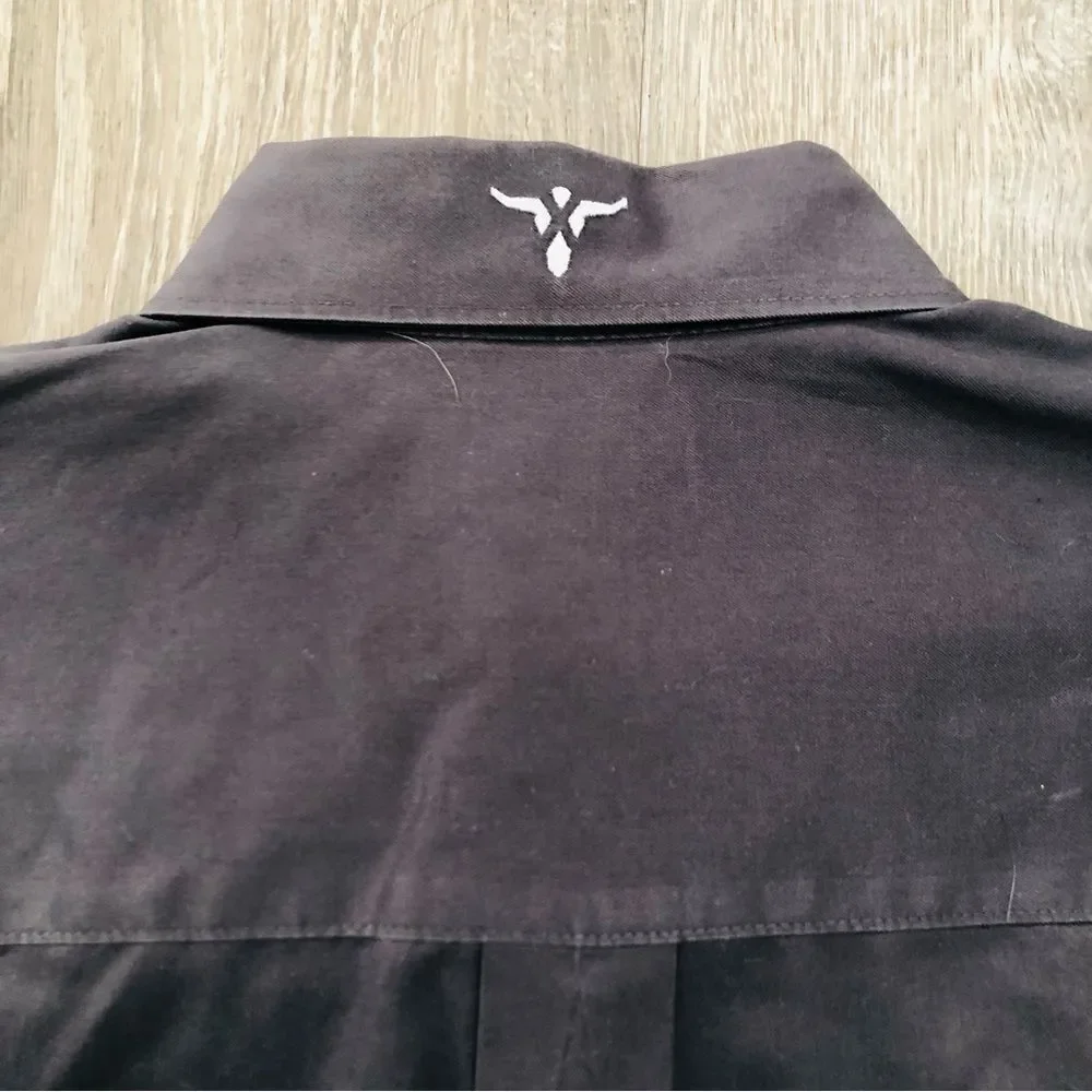 Wrangler 20x Long Sleeve Western Button Up Long Sleeve Shirt Gray Mens Large - Picture 8 of 11